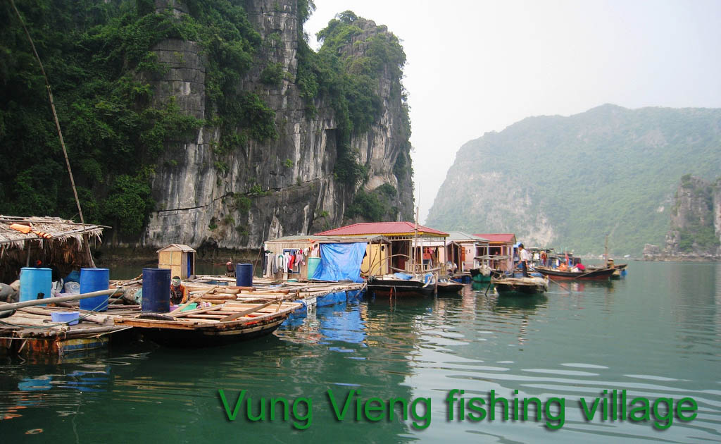 Vung Vieng fishing village in Bai Tu Long Bay